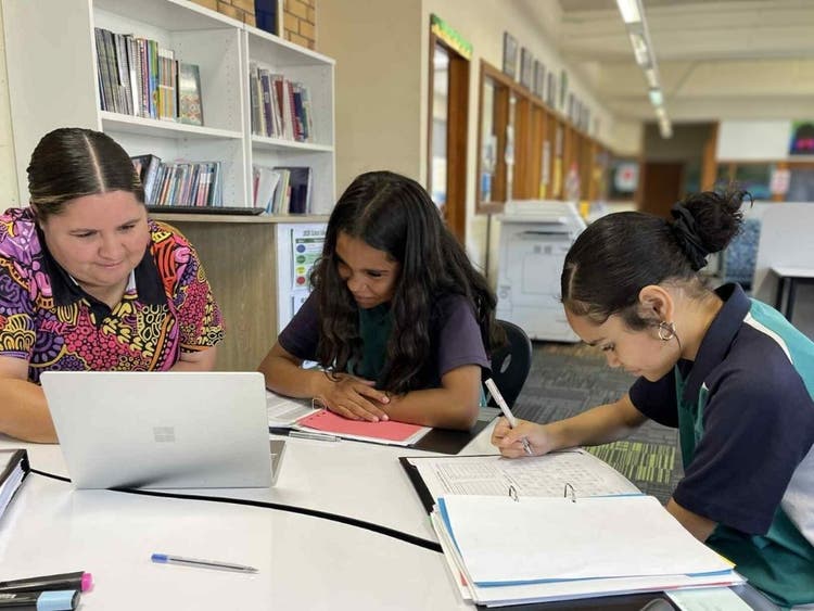 Students studying in Library